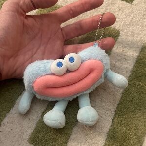 Urban Outfitters Plush Keychain with Pink Lips